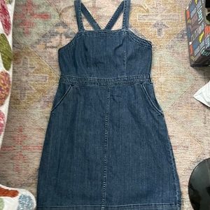 Denim tank top dress